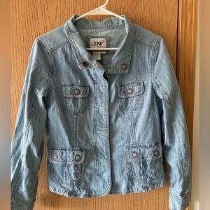 LAL Snap Front Light Denim Jacket size M